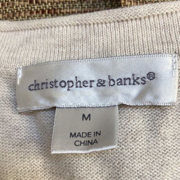 Christopher Banks white cotton knit tank top - Picture 3 of 6